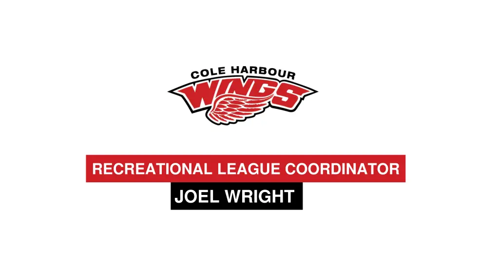 recreational league coordinator joel wright