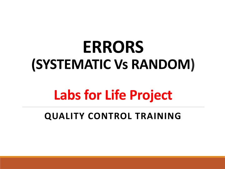 errors