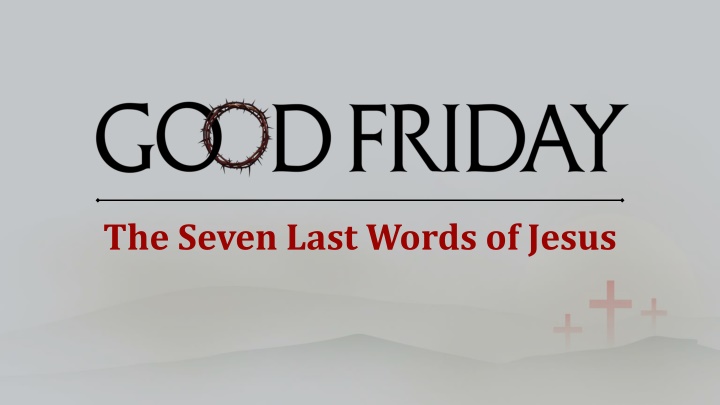 the seven last words of jesus