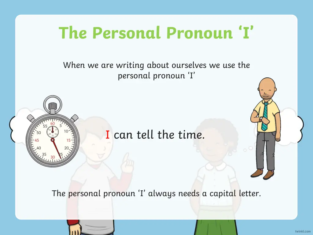 the personal pronoun i