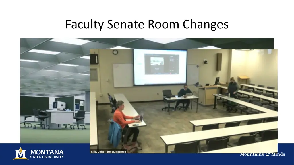 faculty senate room changes