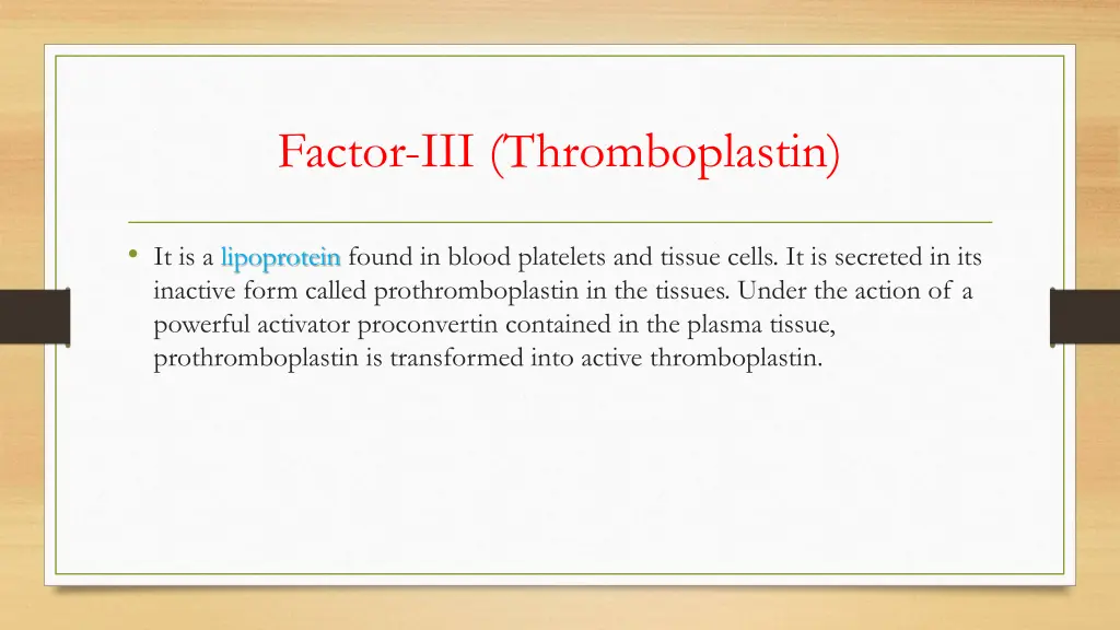 factor iii thromboplastin