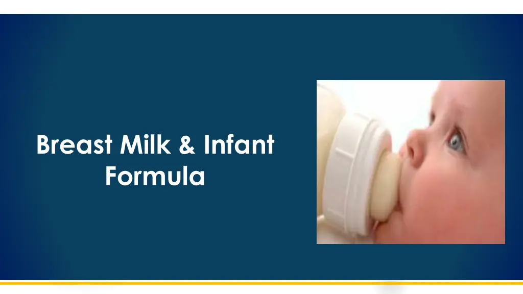 breast milk infant formula