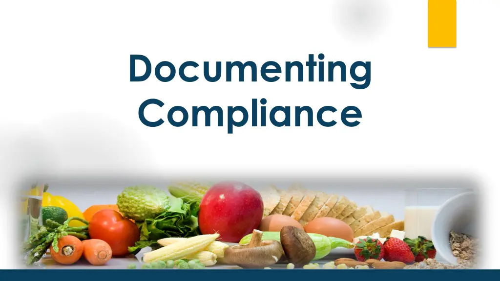 documenting compliance