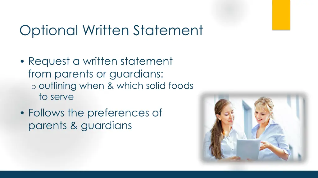 optional written statement