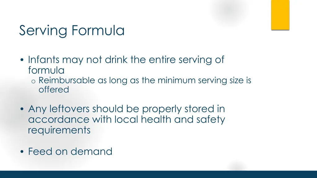 serving formula