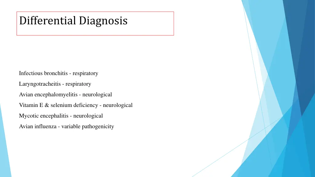 differential diagnosis