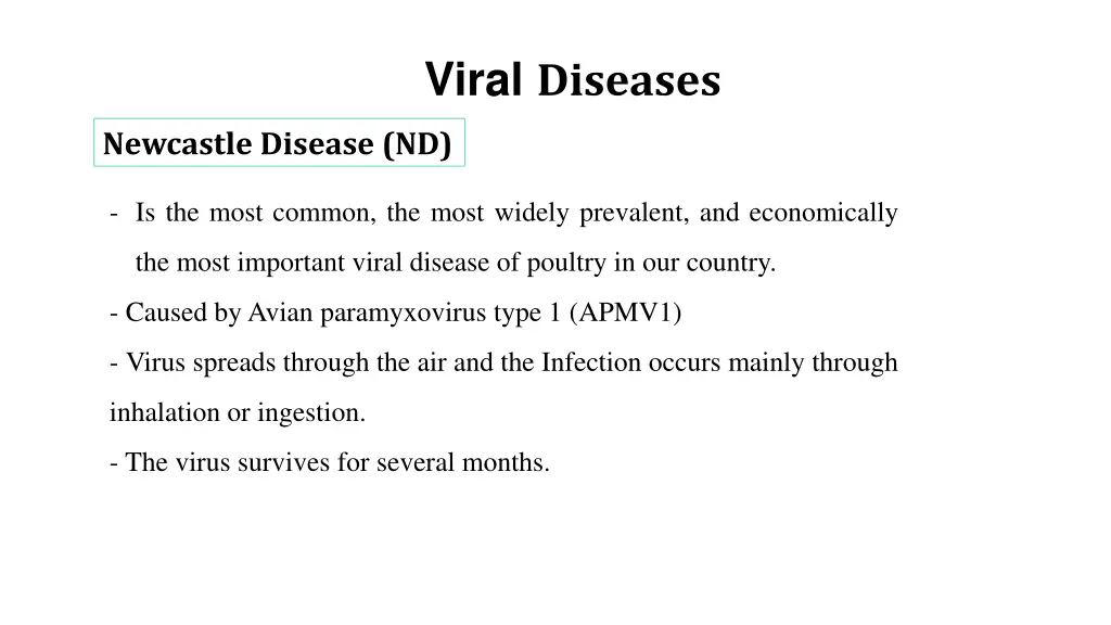 viral diseases