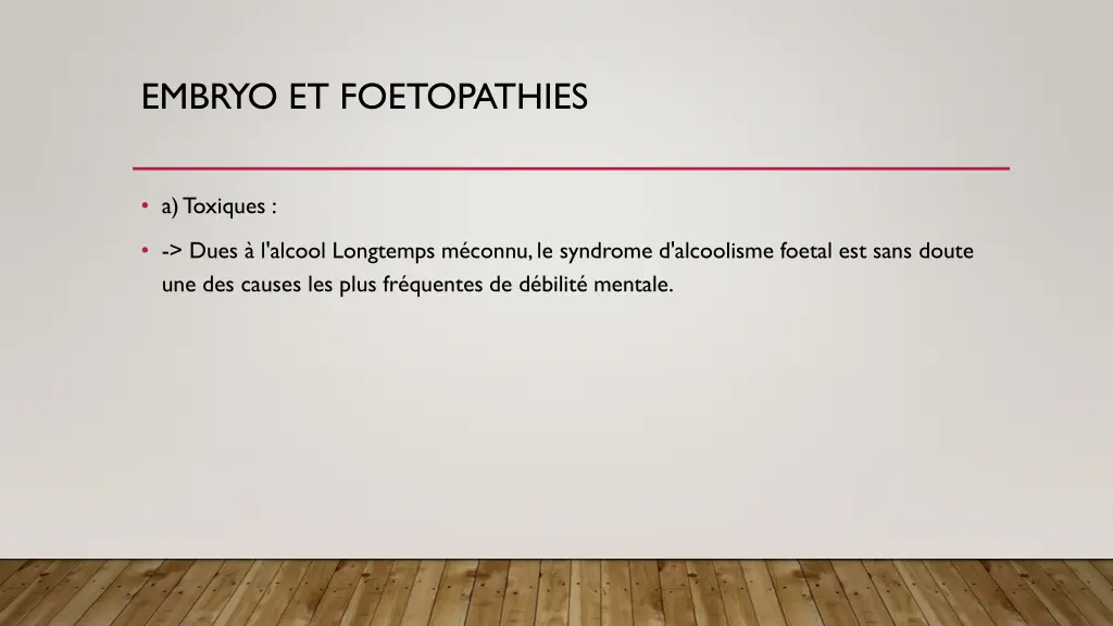 embryo et foetopathies