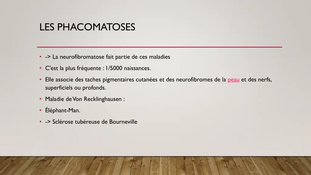 les phacomatoses 1