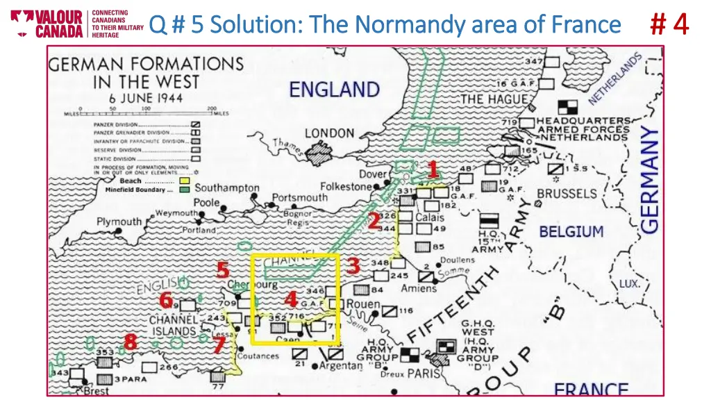 q 5 solution the normandy area of france