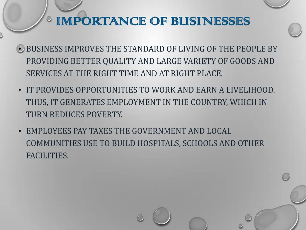 importance of businesses importance of businesses