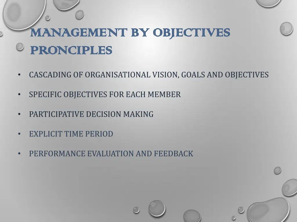 management by objectives management by objectives