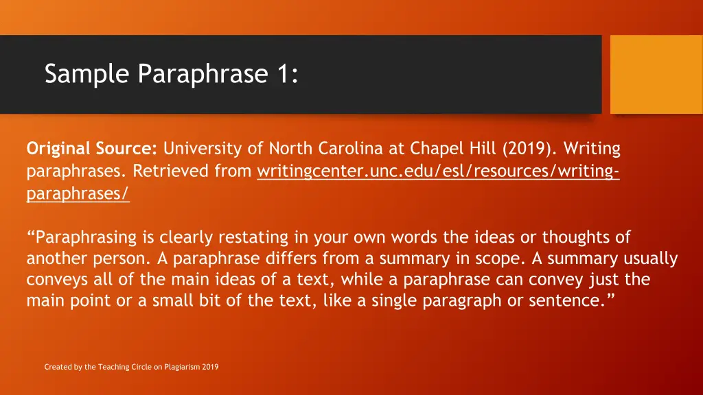 sample paraphrase 1