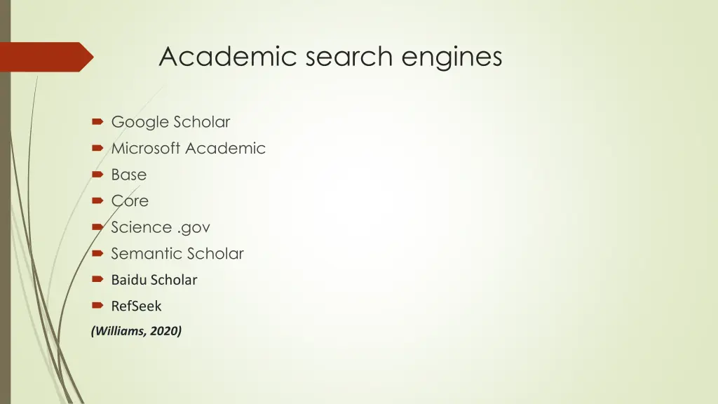 academic search engines
