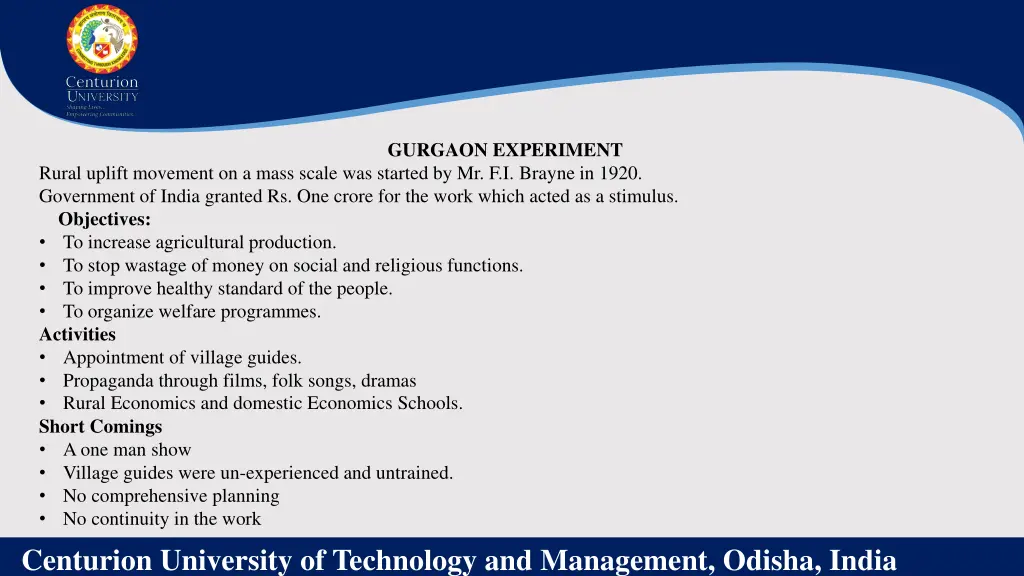 gurgaon experiment