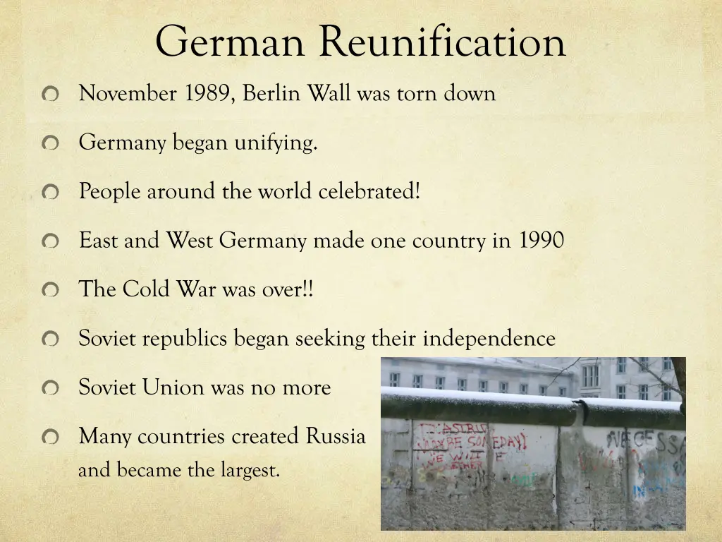 german reunification