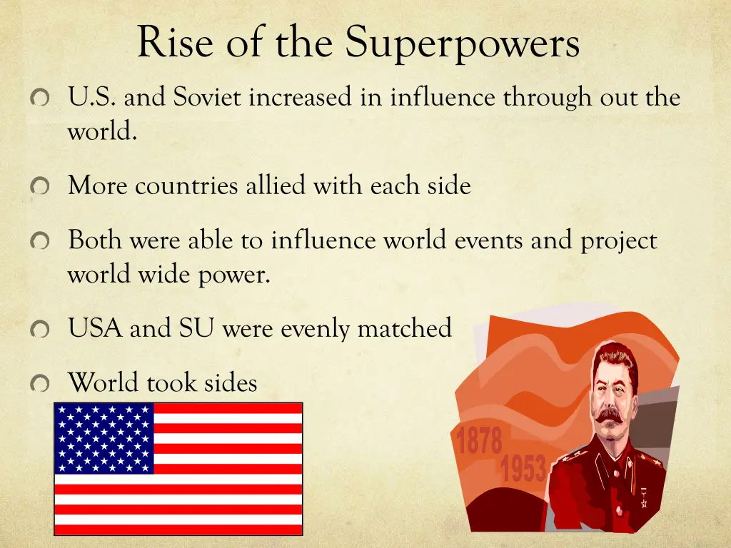 rise of the superpowers u s and soviet increased