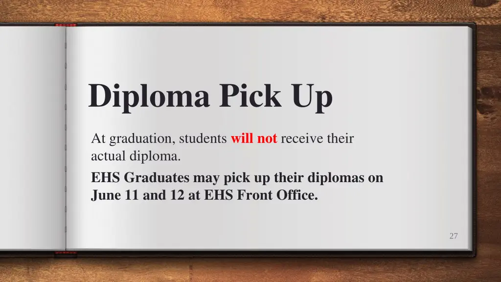 diploma pick up