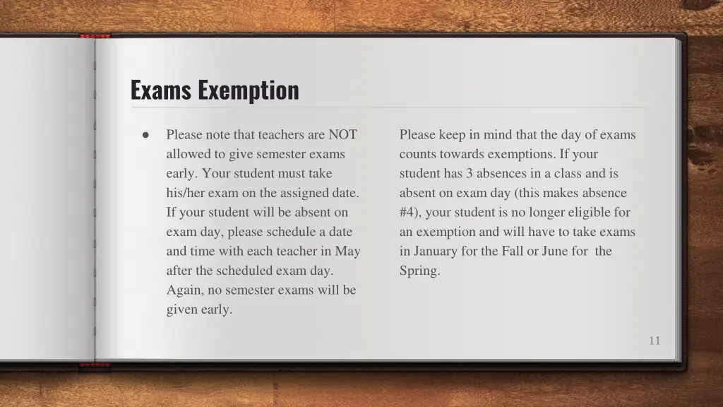 exams exemption 1