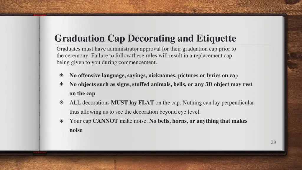 graduation cap decorating and etiquette graduates