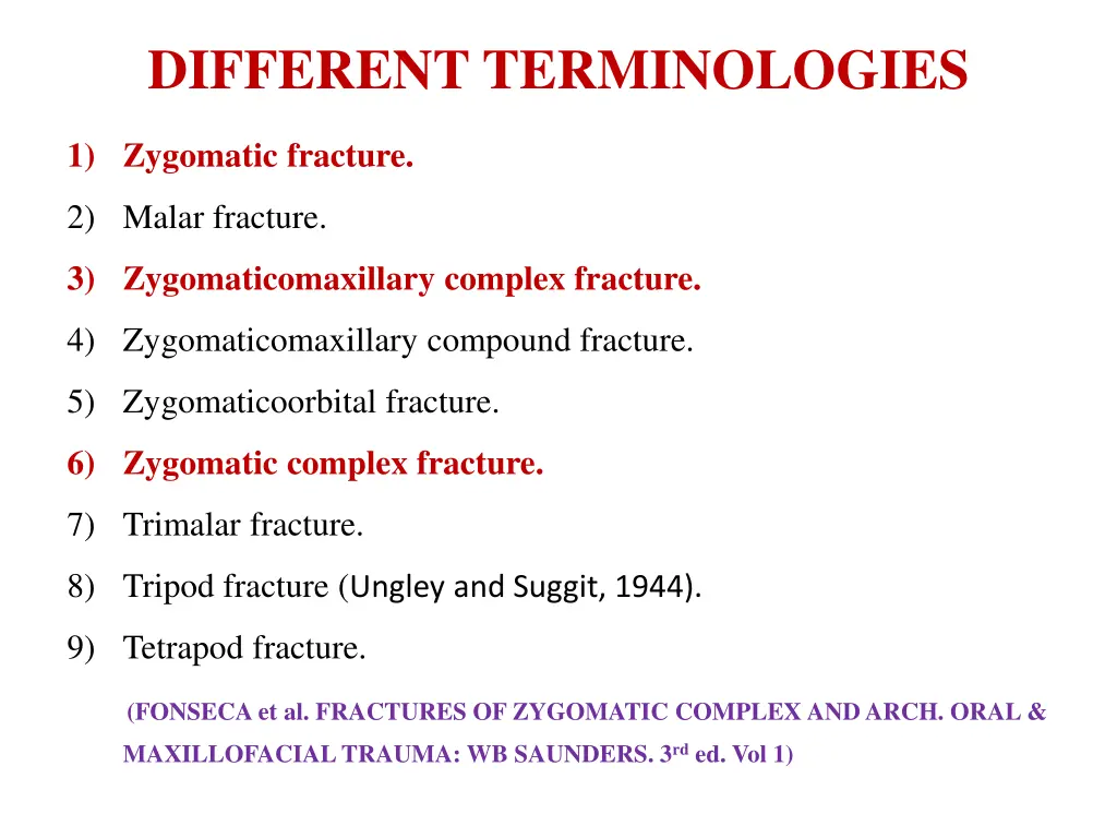 different terminologies