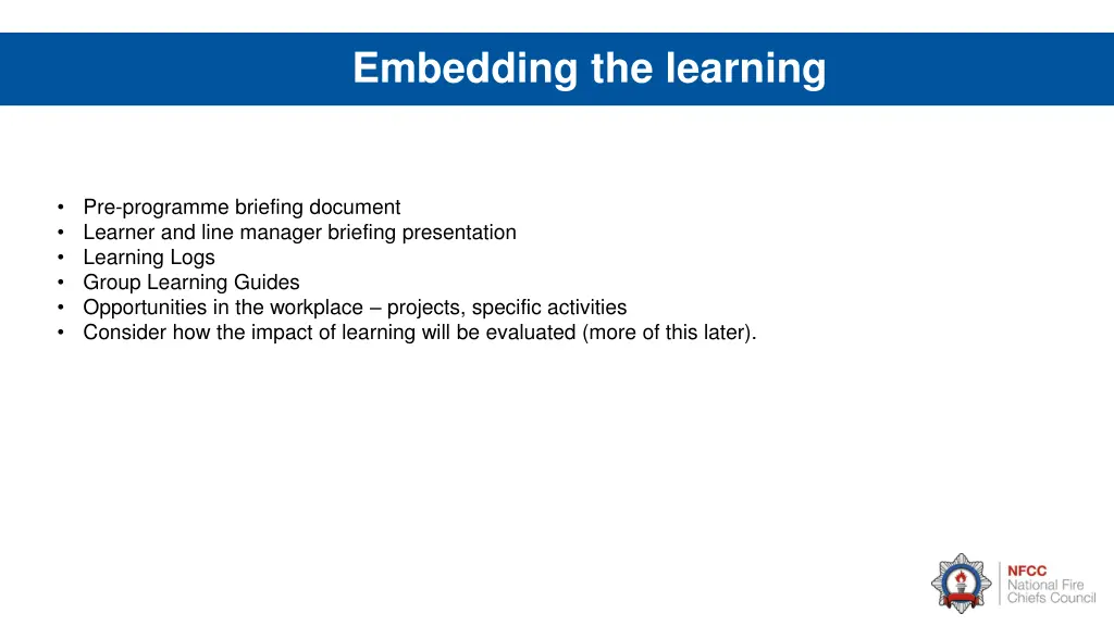 embedding the learning