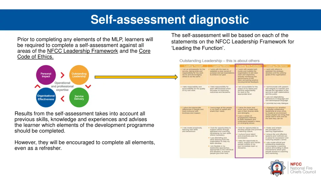 self assessment diagnostic