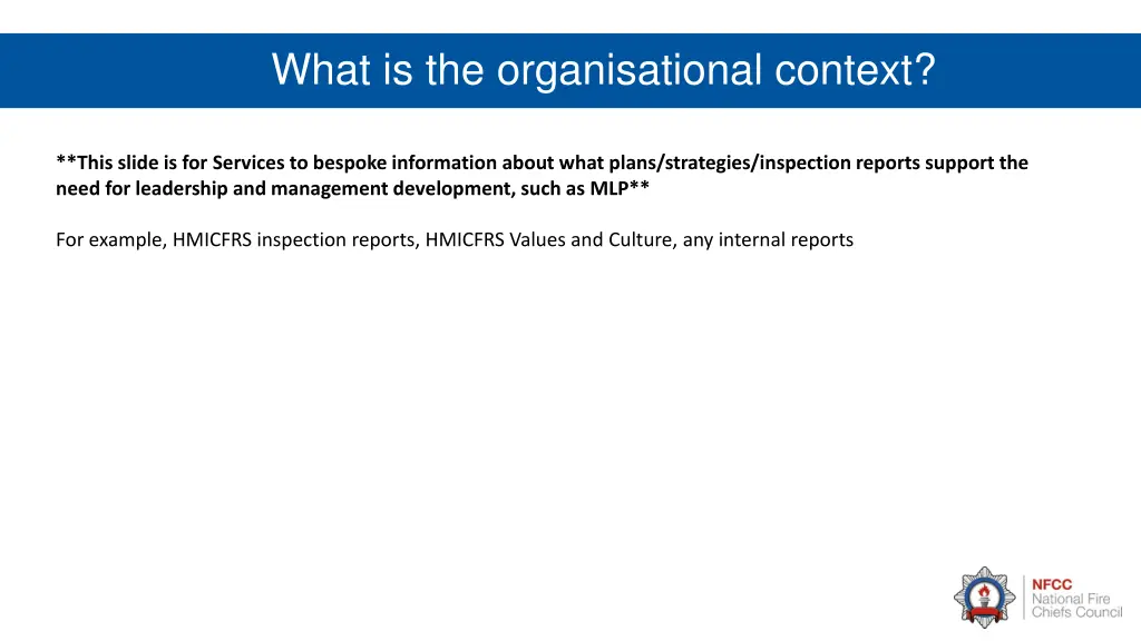 what is the organisational context