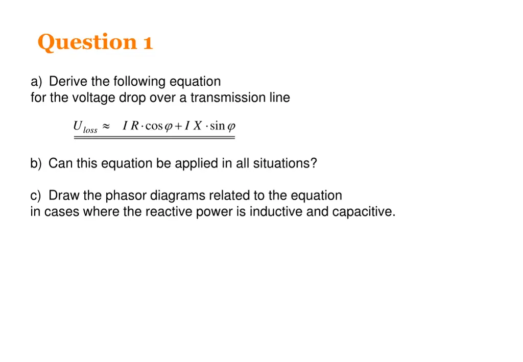 question 1