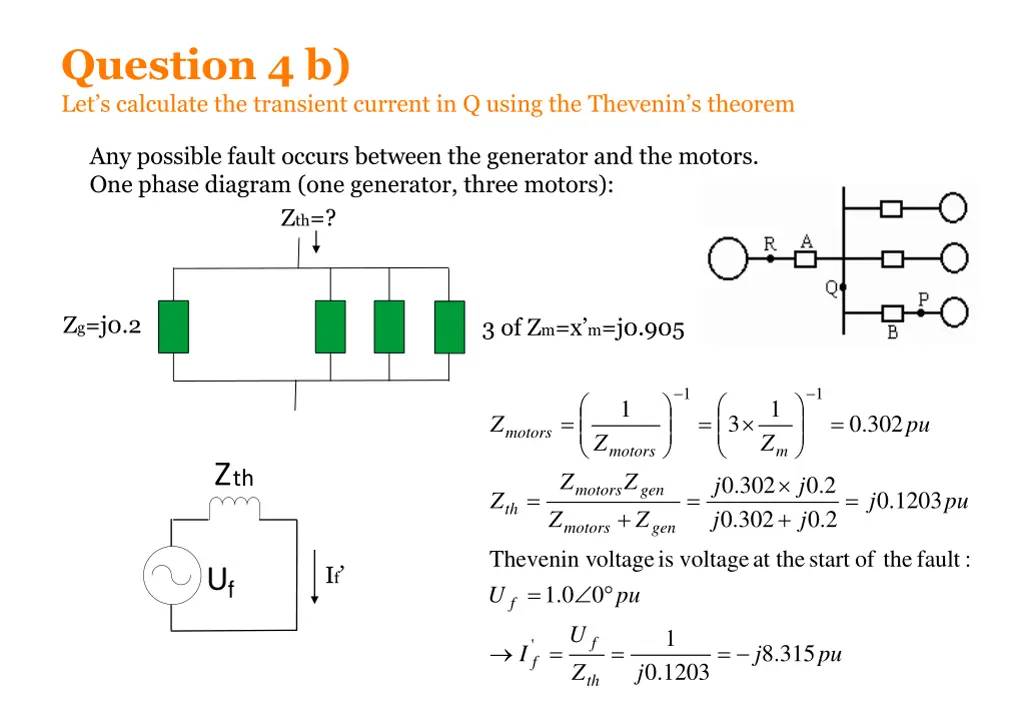 question 4 b let s calculate the transient