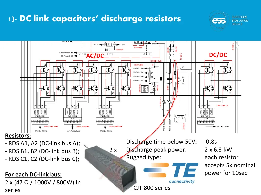 1 dc link capacitors discharge resistors