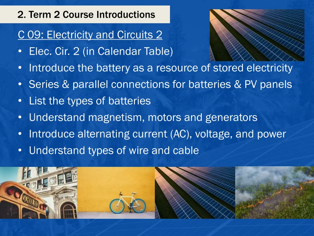 2 term 2 course introductions