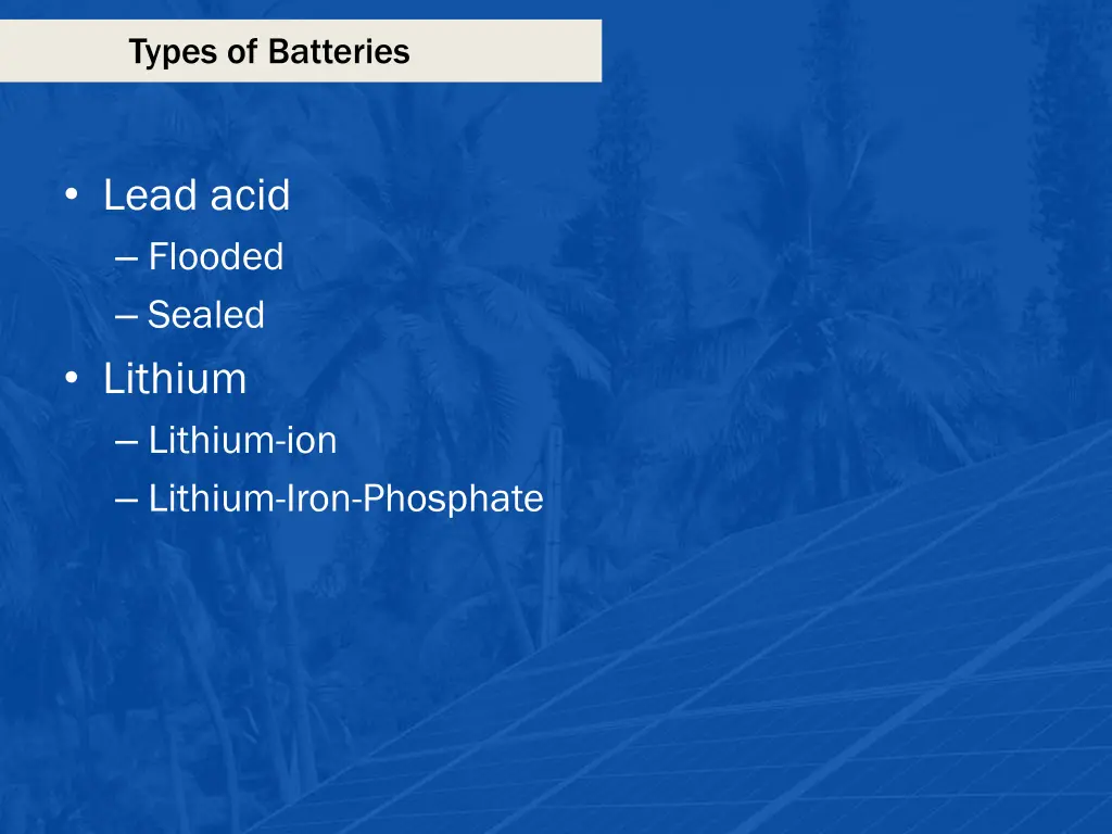 types of batteries