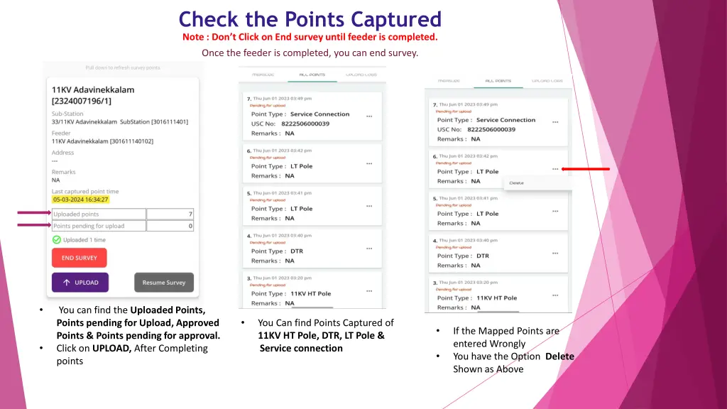 check the points captured note don t click