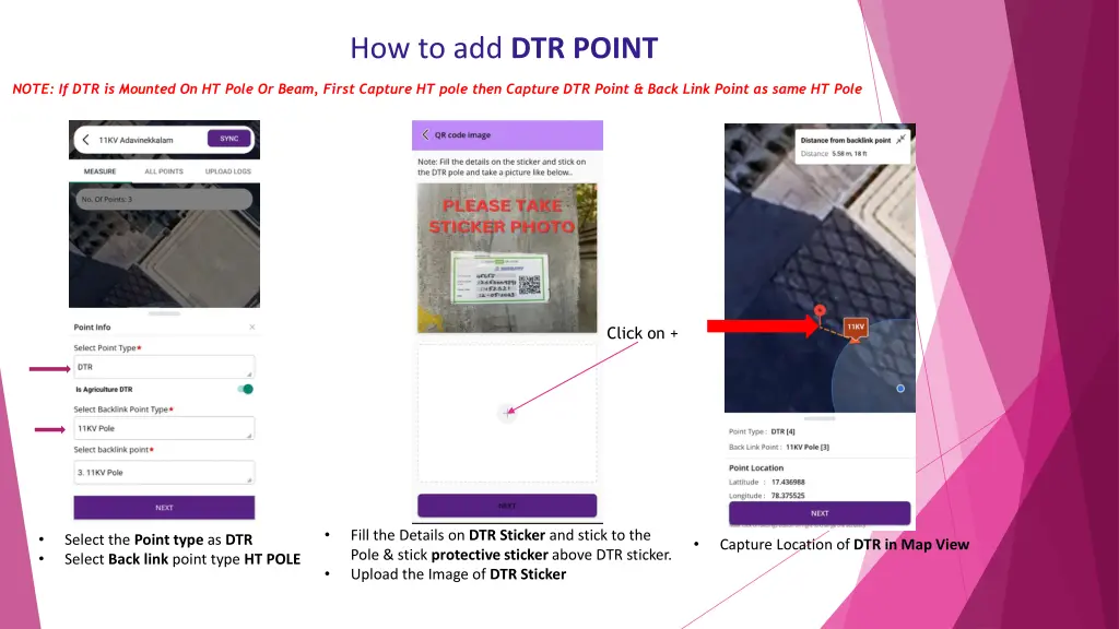 how to add dtr point