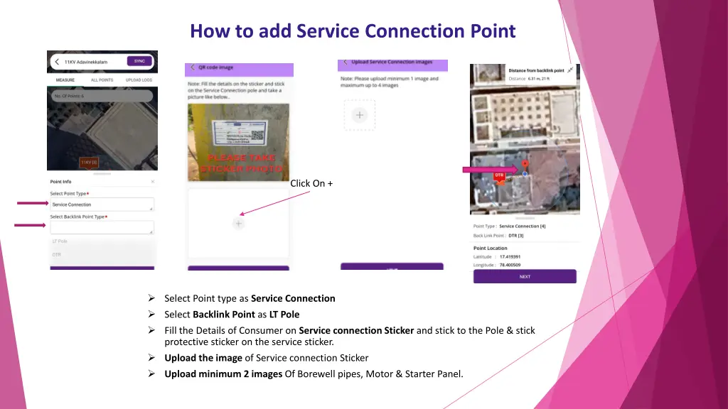 how to add service connection point