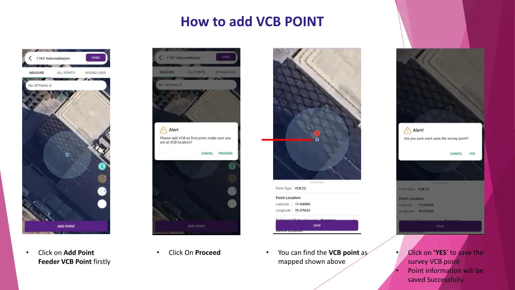 how to add vcb point