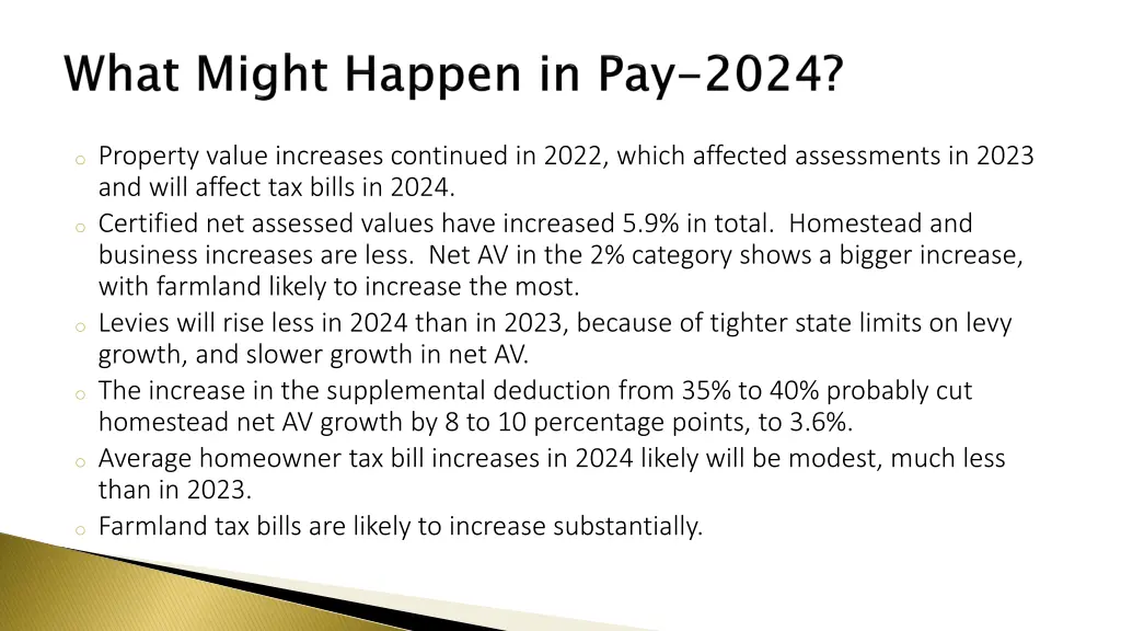 o property value increases continued in 2022