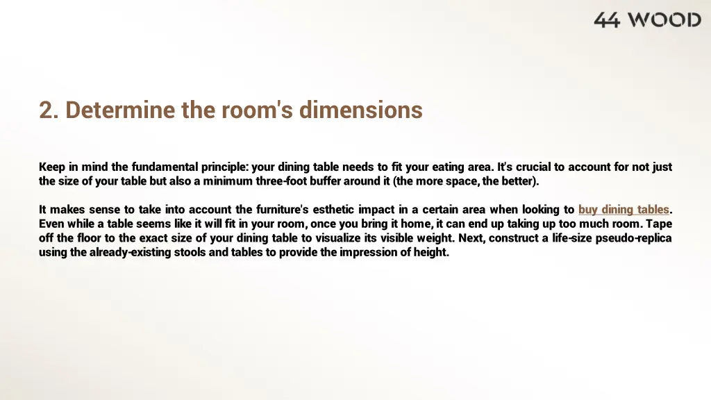 2 determine the room s dimensions