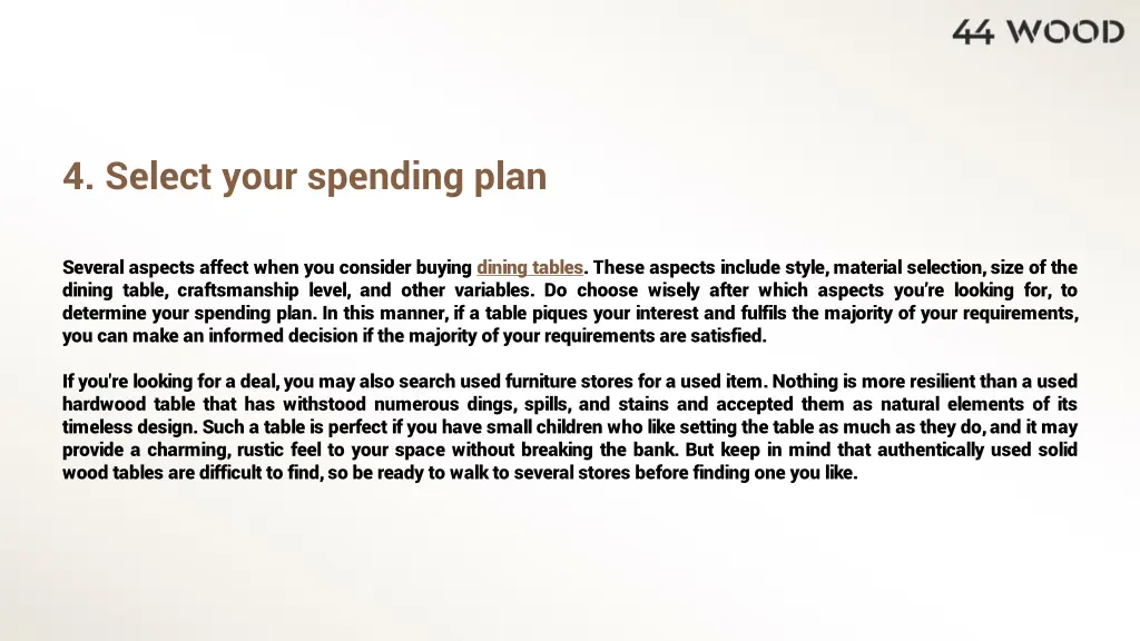 4 select your spending plan