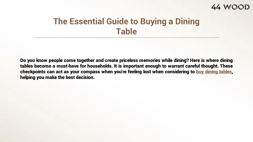 the essential guide to buying a dining table