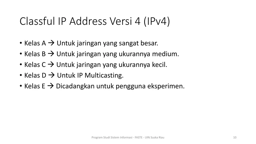 classful ip address versi 4 ipv4