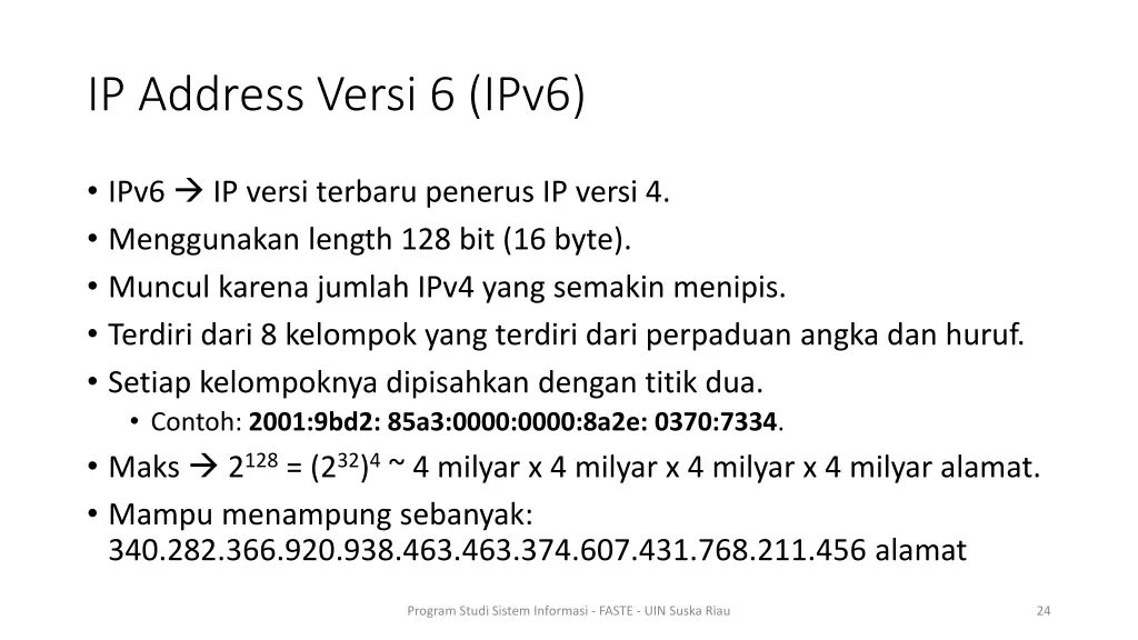 ip address versi 6 ipv6