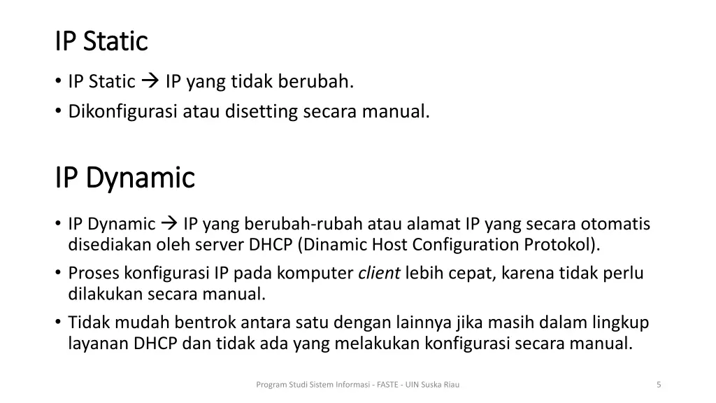 ip static ip static