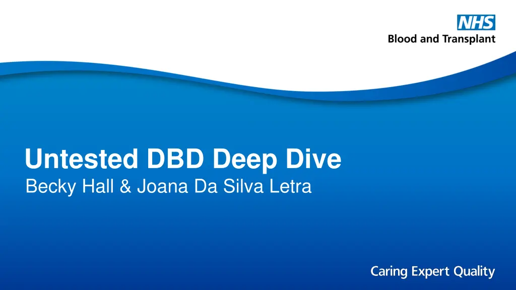 untested dbd deep dive becky hall joana da silva