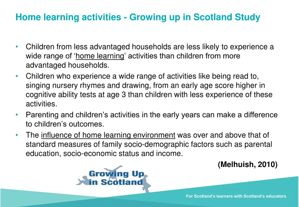 home learning activities growing up in scotland