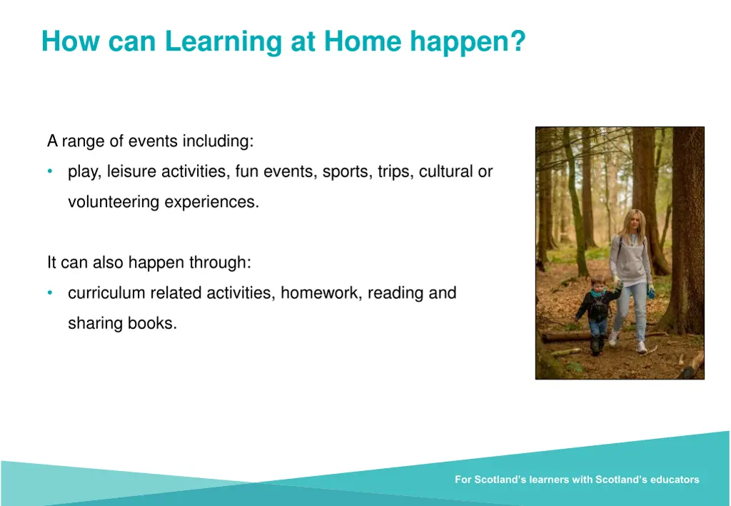 how can learning at home happen
