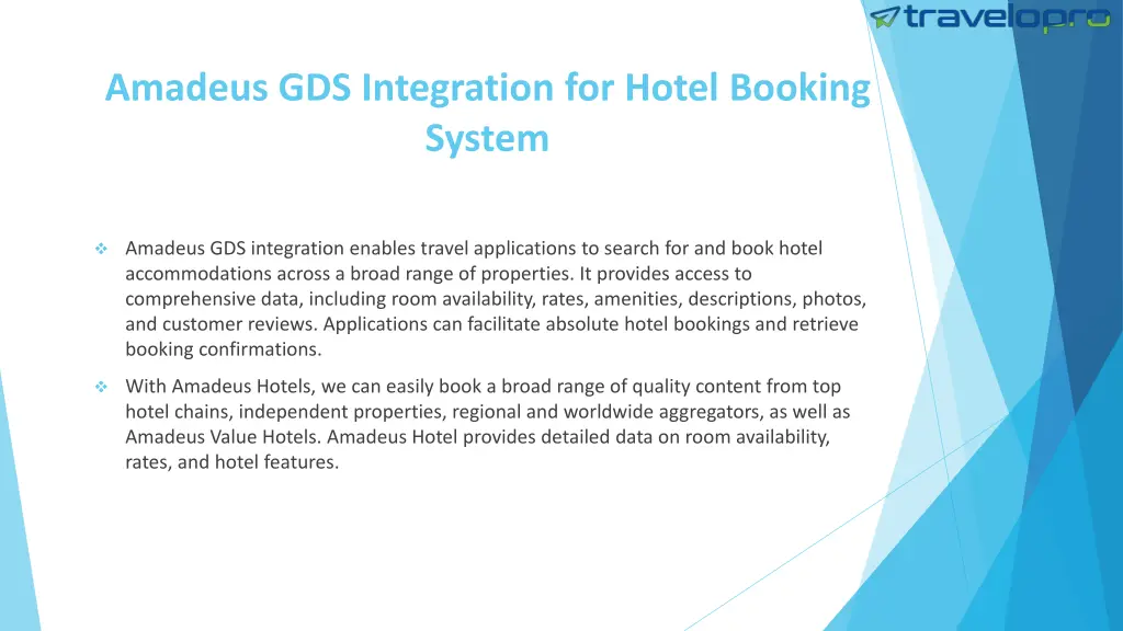 amadeus gds integration for hotel booking system