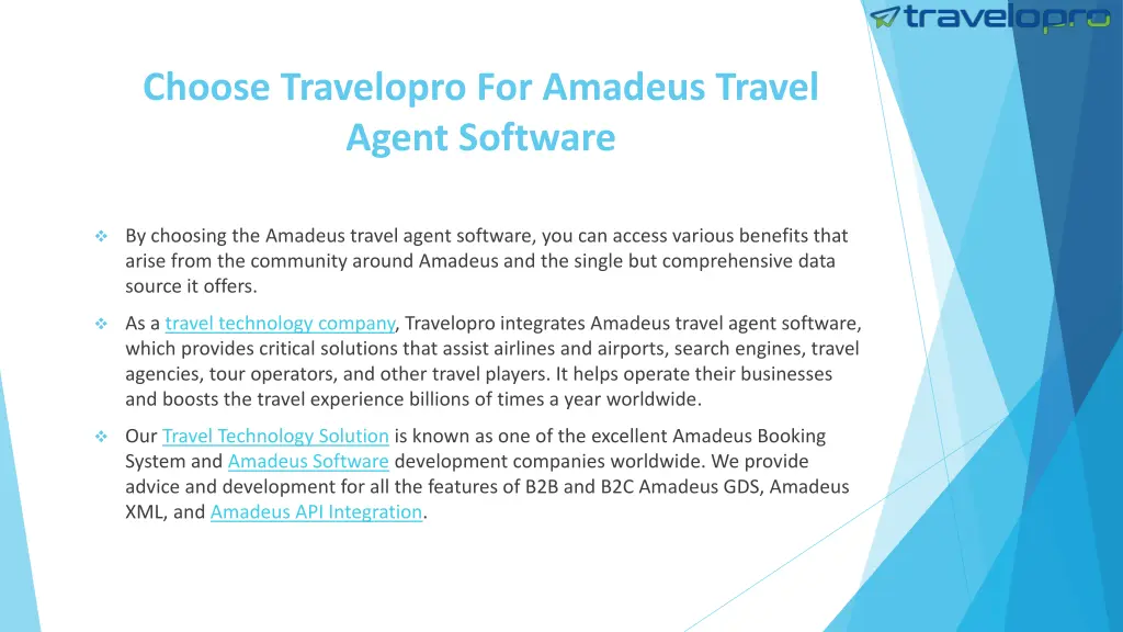 choose travelopro for amadeus travel agent